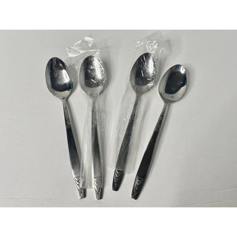 Orleans Silver ORL46 Stainless Korea Lot of 4 Spoons Replacements